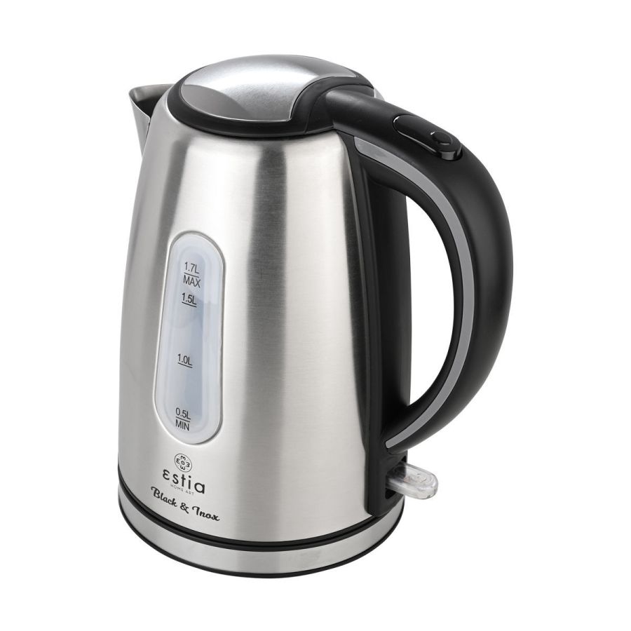 Βραστήρας Ανοξείδωτος 2200w 1,7lt Black& Inox Estia Home Art  06-10102