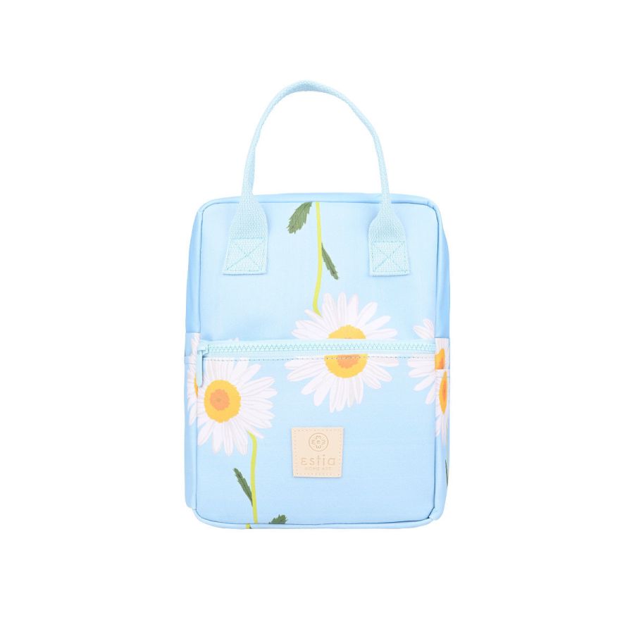 Τσάντα Φαγητού Ισοθερμική 20x14xH27cm 7lt Estia Home Art Save the Aegean Dreamy Sky 01-22556