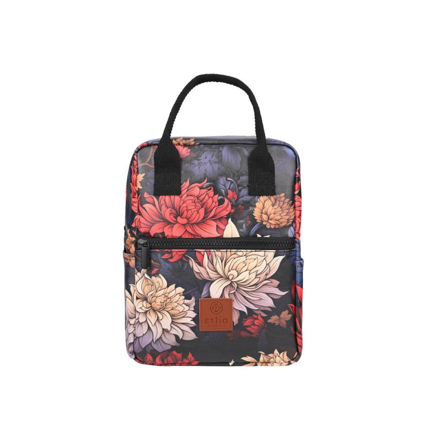 Τσάντα Φαγητού Ισοθερμική 20x14xH27cm 7lt Estia Home Art Save the Aegean Midnight Blossom 01-22433