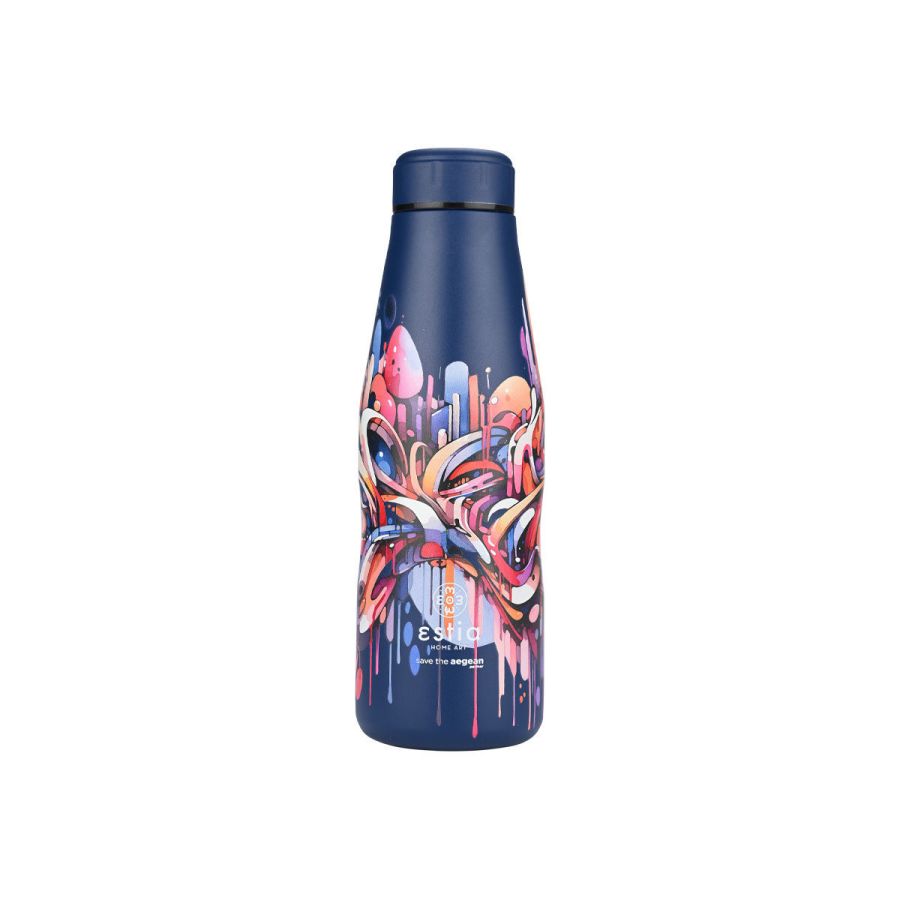 Θερμός 500ml Travel Flask Εstia Home Art Save The Aegean Vibrant Vortex 01-22075