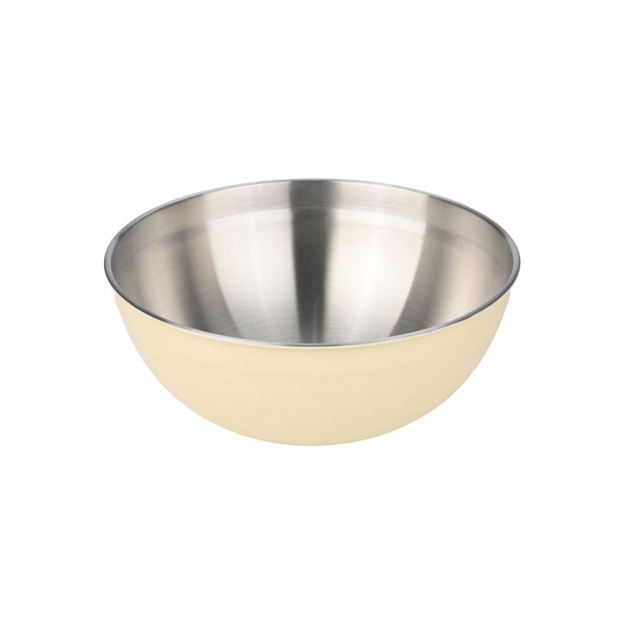 Μπωλ Ανάμειξης Ανοξείδωτο 20cm Estia  Bamboo Essentials Allure Ivory 01-25021