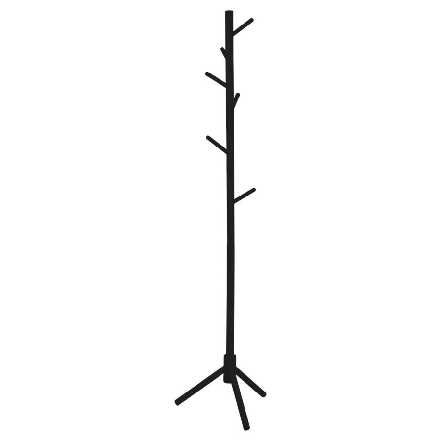Καλόγερος Ρούχων 8 Θέσεων 42x175cm Ξύλινος Μαύρος Estia Home Art 03-24024