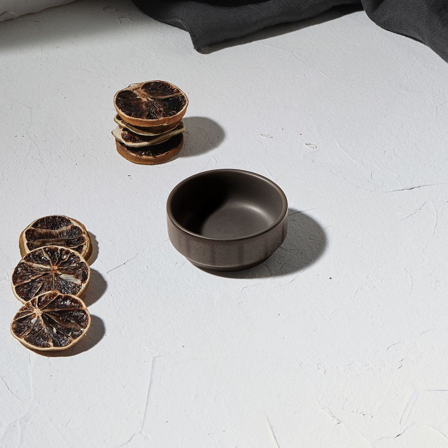 Μπωλ για Ντιπ Πορσελάνινο 6,5cm Ανθρακί Estia Home Art Nordic 07-15787