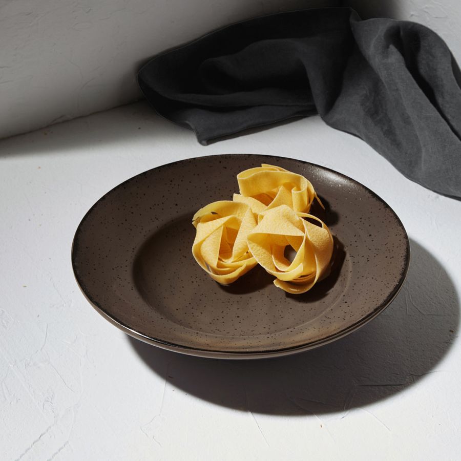 Πιάτο Ζυμαρικών Πορσελάνινο 27cm Estia Home Art Terra Grey 07-16234