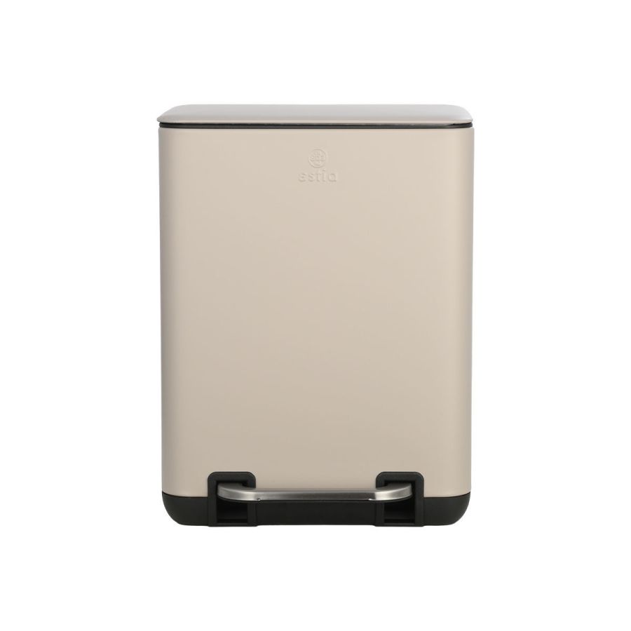 Χαρτοδοχείο Μπάνιου 6lt Soft Close Estia Home Art Cubic Taupe 02-20972