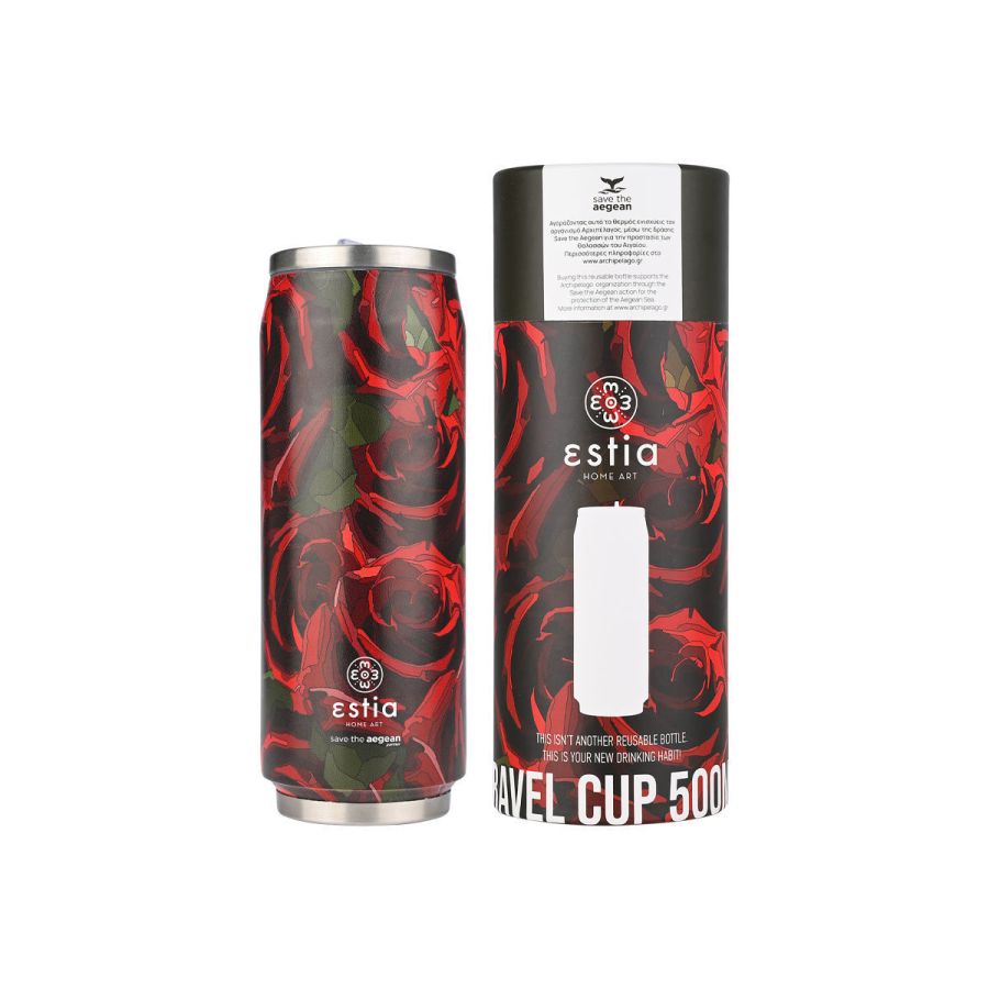 Θερμός 500ml Travel Cup Twilight Rose Save The Aegean Estia Home 01-22723