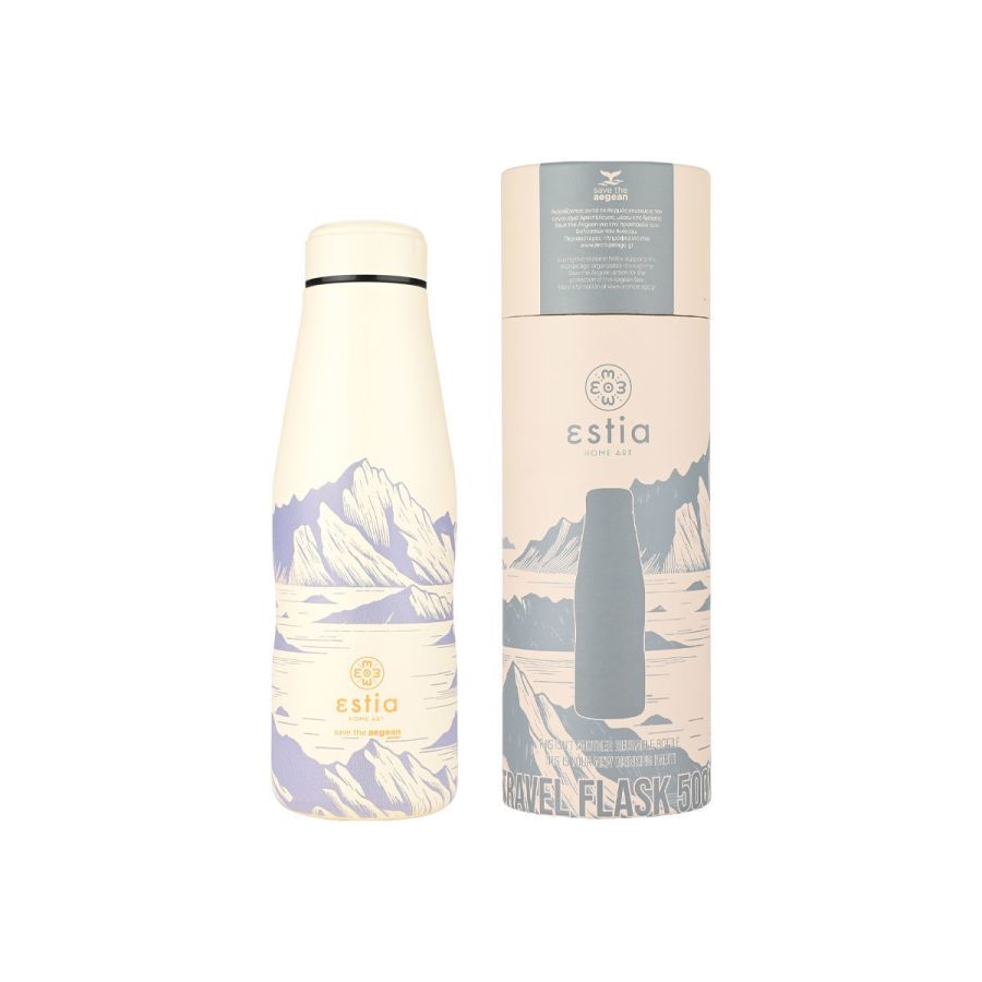 Θερμός 500ml Travel Flask Εstia Home Art Save The Aegean Alpine Essence 01-22167