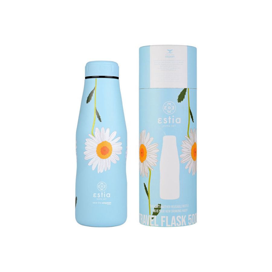 Θερμός 500ml Travel Flask Εstia Home Art Save The Aegean Dreamy Sky 01-22228