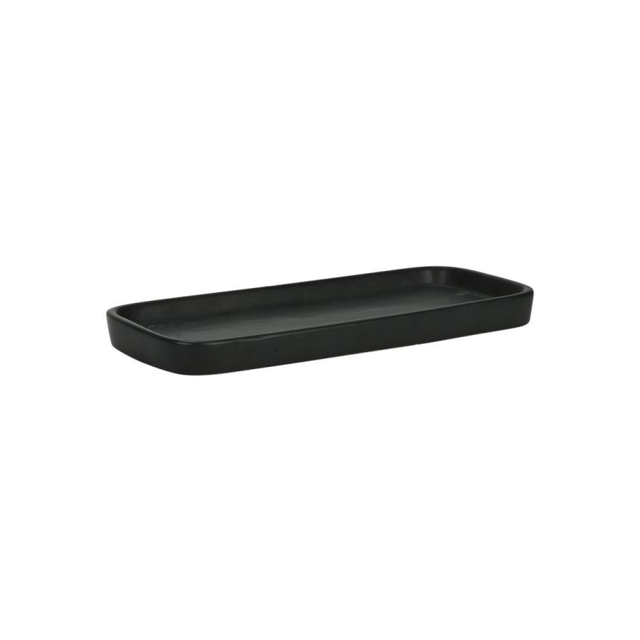 Δίσκος Μπάνιου Μαύρος Estia Home Art Myst Stoneware Black 02-26882