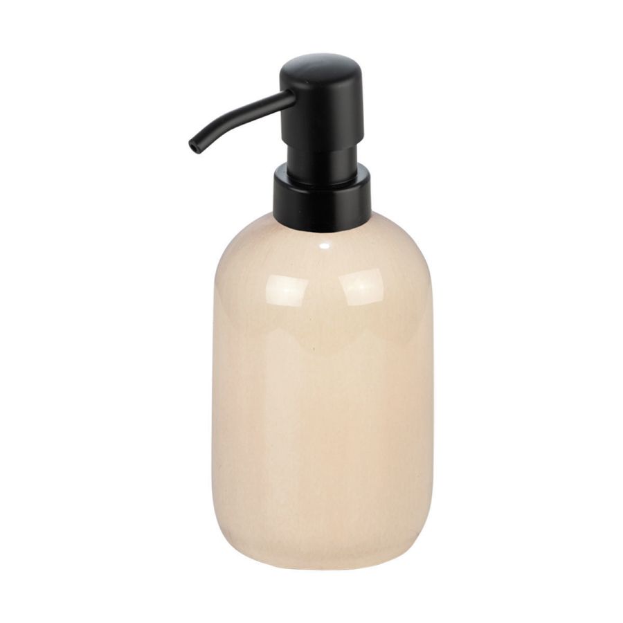 Ανλία Σαπουνιού Μπεζ Κεραμική 360ml  7,5x13cm Estia Home Art Satin 02-27759