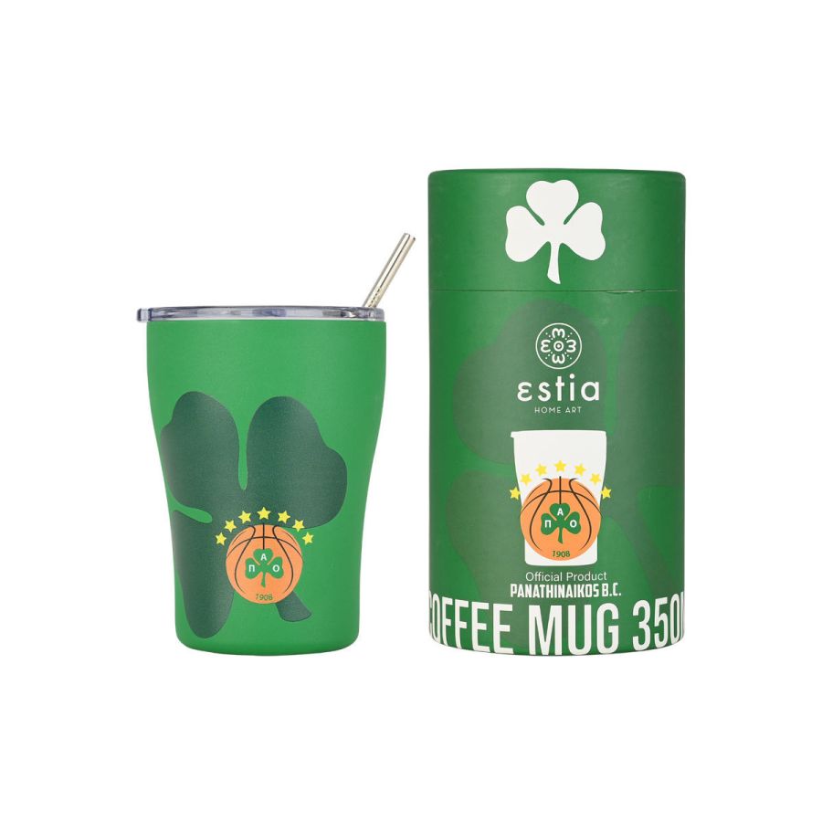 Θερμός 350ml Coffee Mug Panathinaikos BC Edition Estia Home Art 00-27254