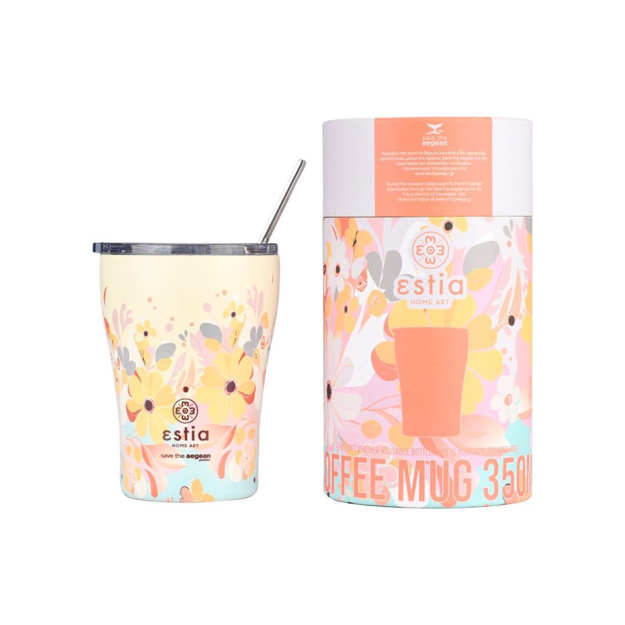 Θερμός Coffee Mug 350ml Estia Home Art Save the Aegean Spring Sonata 01-23126