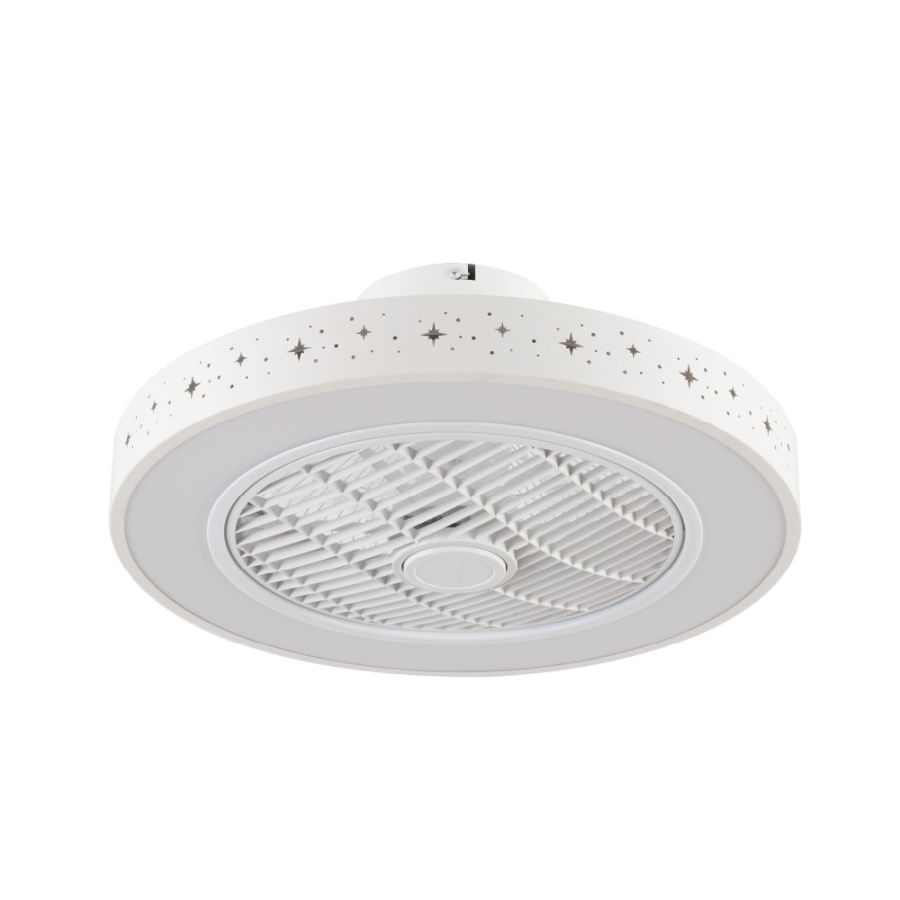 Ανεμιστήρας Οροφής Ø50cm με Τηλεχειριστήριο 36W 3CCT LED Fan Light in White Color Inlight Almanor 101000410
