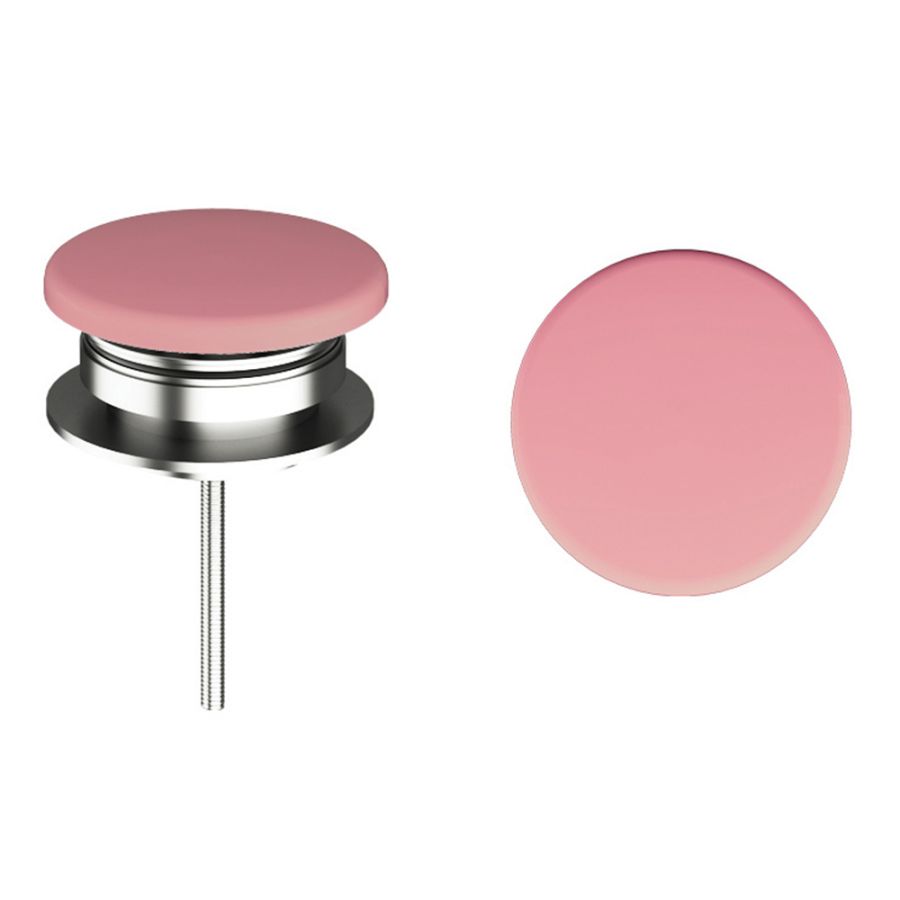 Βαλβίδα Νιπτήρα Click Clack Διαιρούμενη με Κεραμική Κεφαλή Pink Glossy Orabella 15150-RL