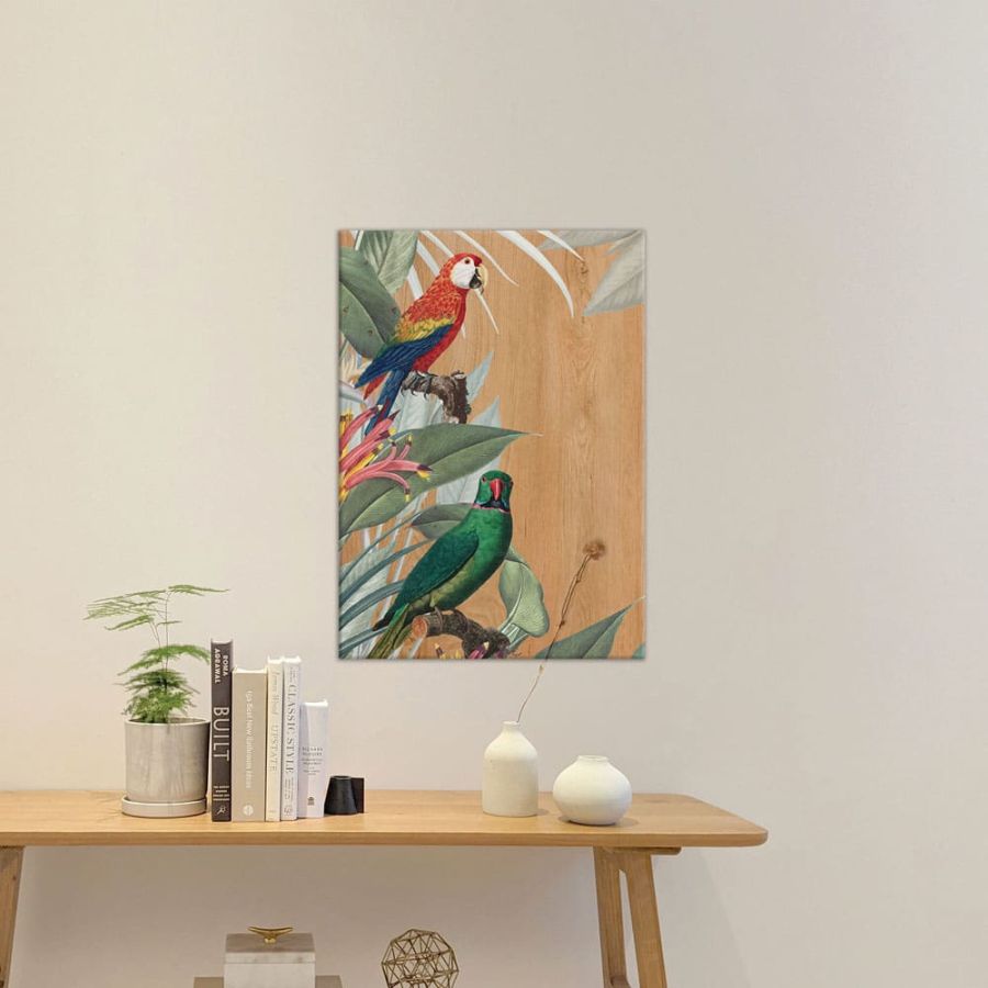 Red & Green Parrots πίνακας διακόσμησης L (21658) Ango 21658