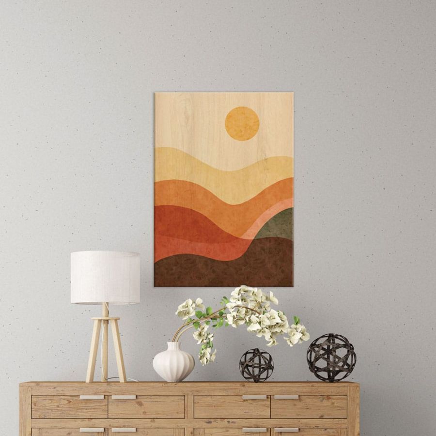 Desert Sun πίνακας διακόσμησης ξύλου L (21663) Ango 21663