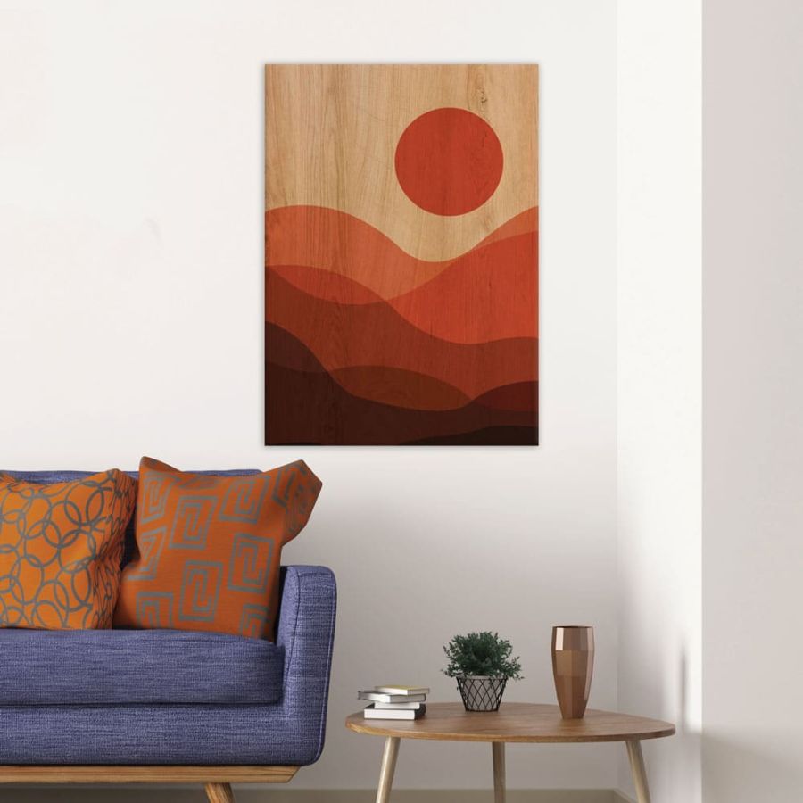 Desert Sunset πίνακας διακόσμησης ξύλου L (21665) Ango 21665