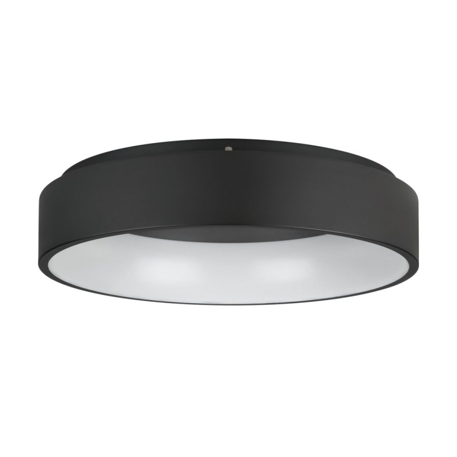Πλαφονιέρα Οροφής Μέταλλο Μαύρο 59,5xH14cm LED 3000K 1050lm Ρυθμιζόμενη Eglo Marghera 2 390051