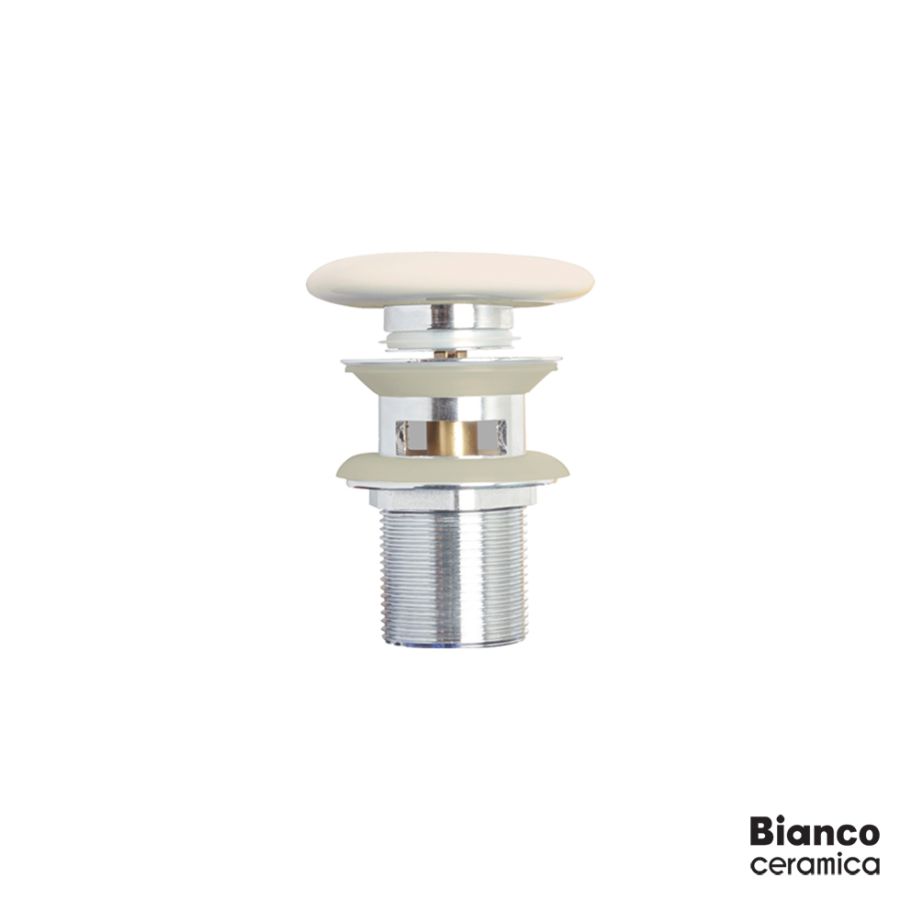 Βαλβίδα Νιπτήρα Χωρίς Υπερχείλιση Clic Clac Bianco Ceramica Ivory TP01-311