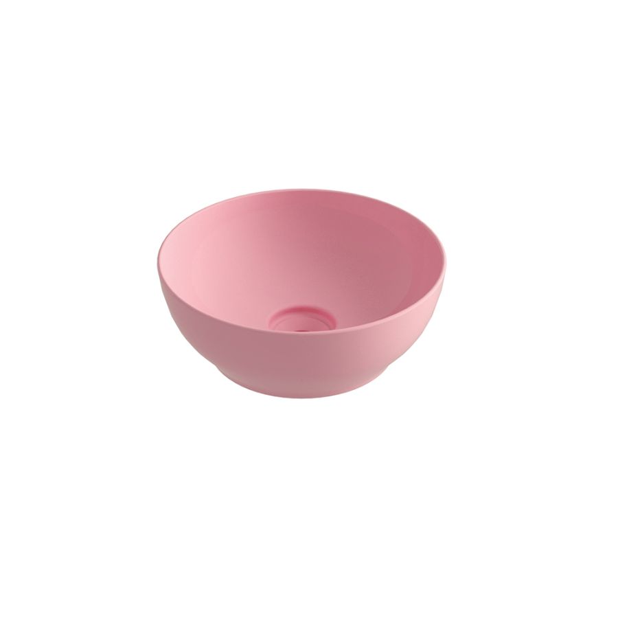 Νιπτήρας Πορσελάνη Επιτραπέζιος Ø38xY14,4 cm Olympia Trend Round 02 Pink Glossy Orabella 60127