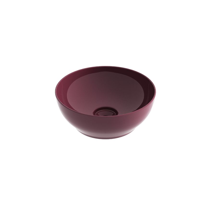 Νιπτήρας Πορσελάνη Επιτραπέζιος Ø38xY14,4 cm Olympia Trend Round 02 Aubergine Glossy Orabella 60128