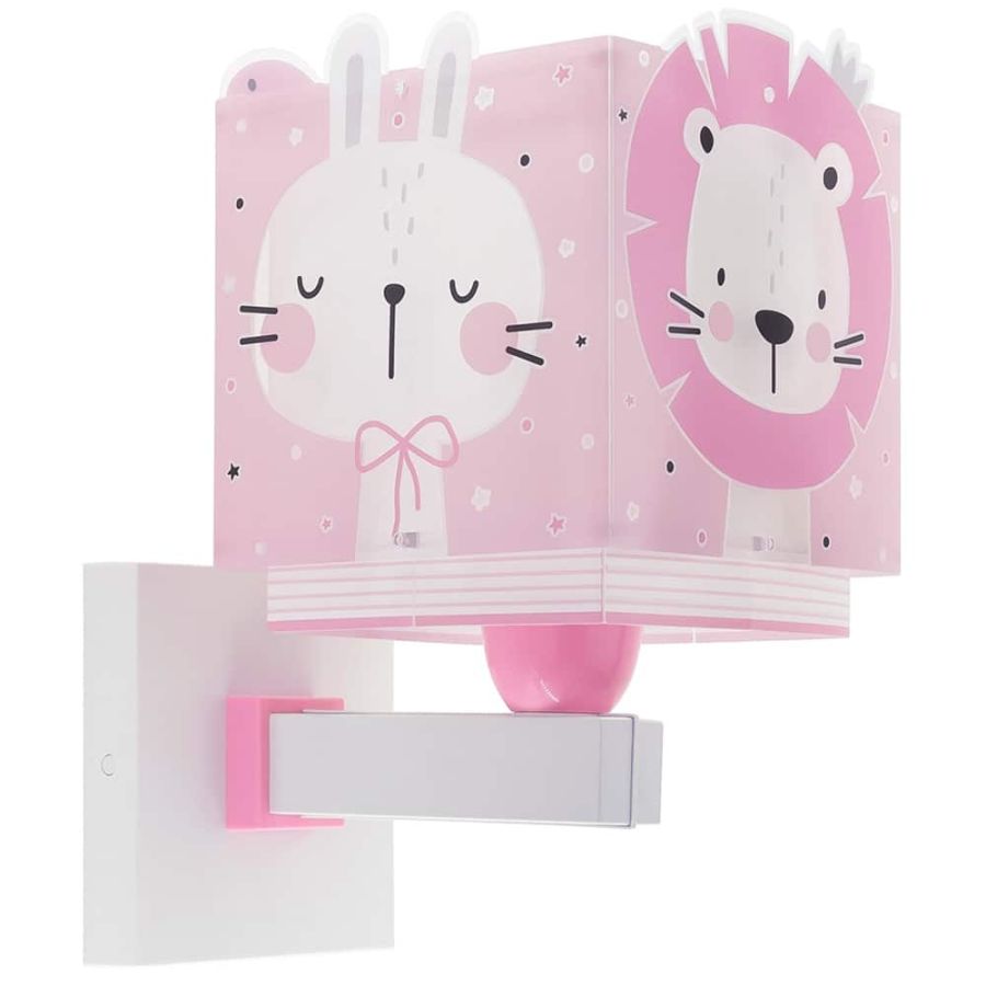 Baby Jungle Pink απλίκα τοίχου διπλού τοιχώματος Ango 63119 S