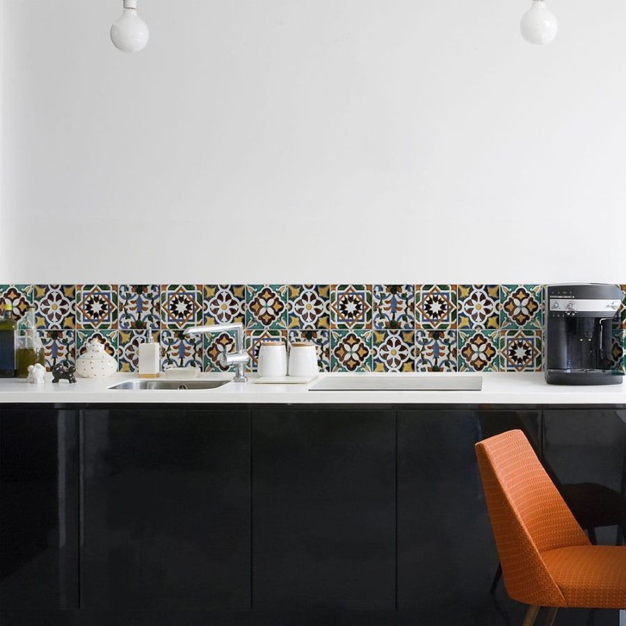 Green Tiles μπορντούρα προστασίας τοίχων κουζίνας 67113 Ango