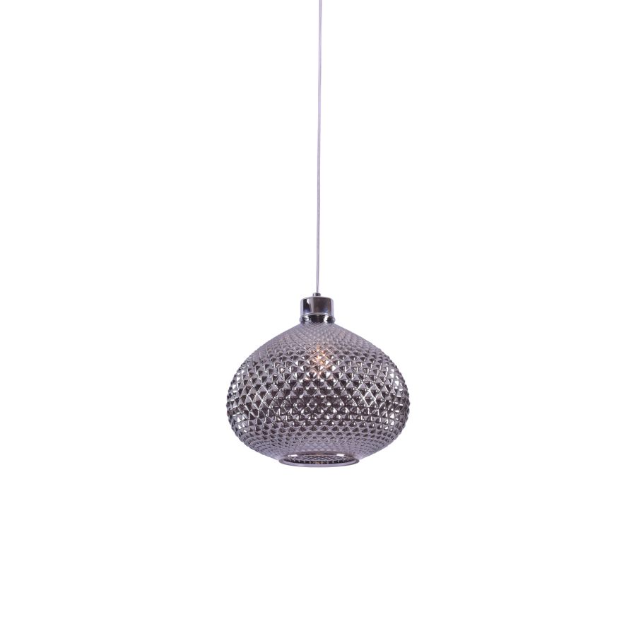 SE4286-01 SM ILENIA PENDANT SMOKE GLASS E4 HOMELIGHTING 77-3739