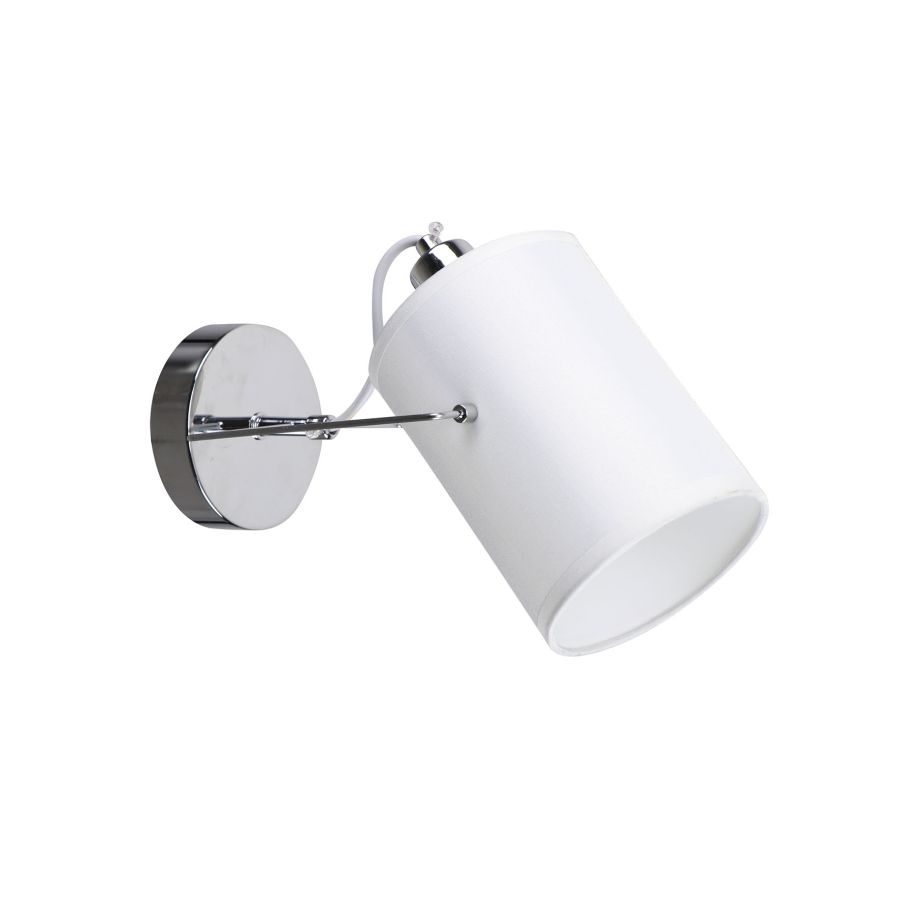 KQ 2654/1 SHIRO CHROME AND WHITE WALL LAMP Δ4 HOMELIGHTING 77-8099