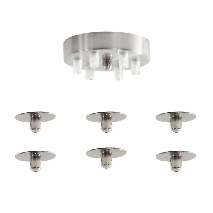 SE21-AC-NM6 NICKEL MATT BASE Β1 # HOMELIGHTING 77-8241