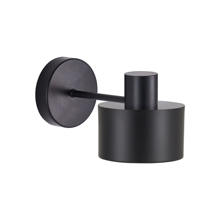 SE21-BL-16-MS1 ADEPT BLACK WALL LAMP BLACK METAL SHADE+ HOMELIGHTING 77-8316