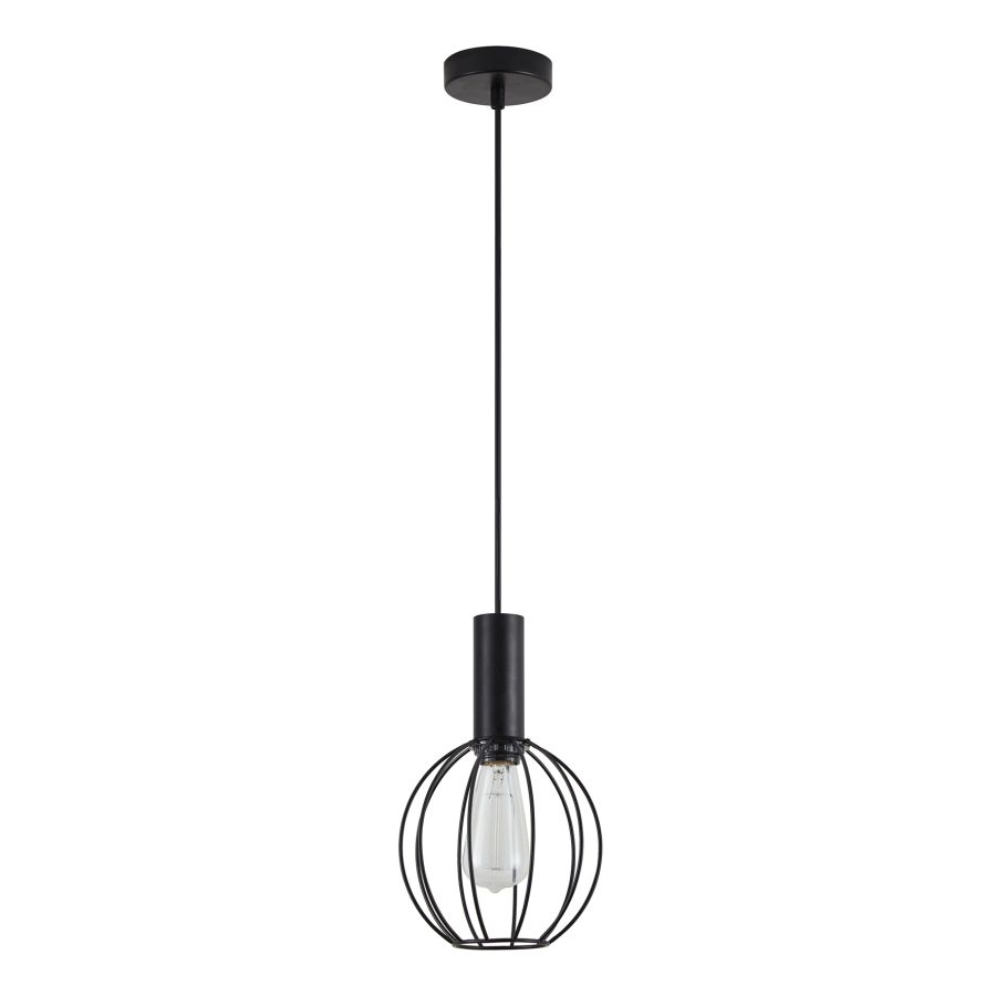 SE21-BL-4-GR2 ADEPT TUBE Black Pendant Black Metal Grid+ HOMELIGHTING 77-8533