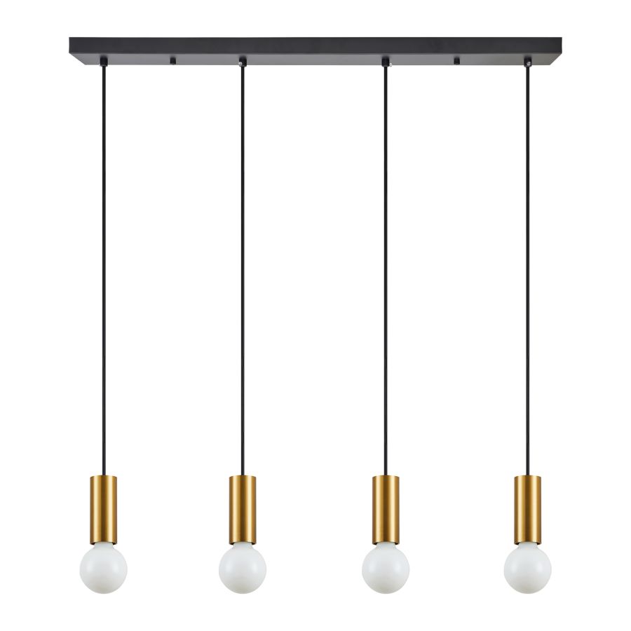 SE21-GM-4-4BL ADEPT TUBE Gold Matt Pendant+ HOMELIGHTING 77-8573
