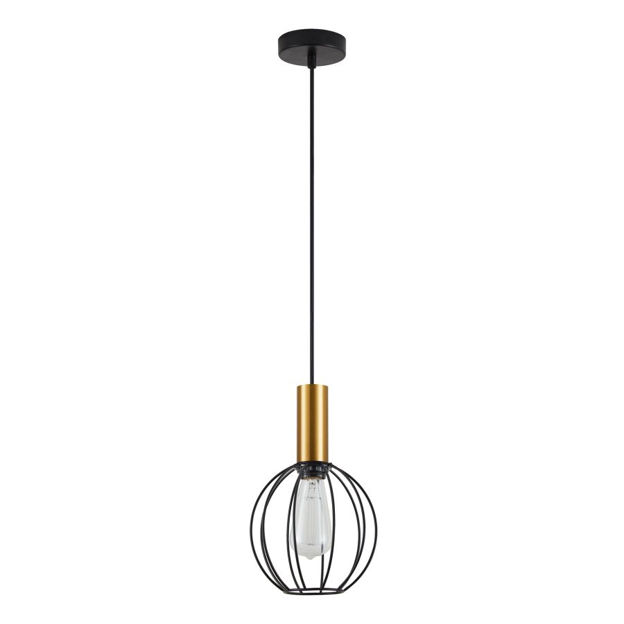 SE21-GM-4-GR1 ADEPT TUBE Gold Matt Pendant Black Metal Grid+ HOMELIGHTING 77-8624