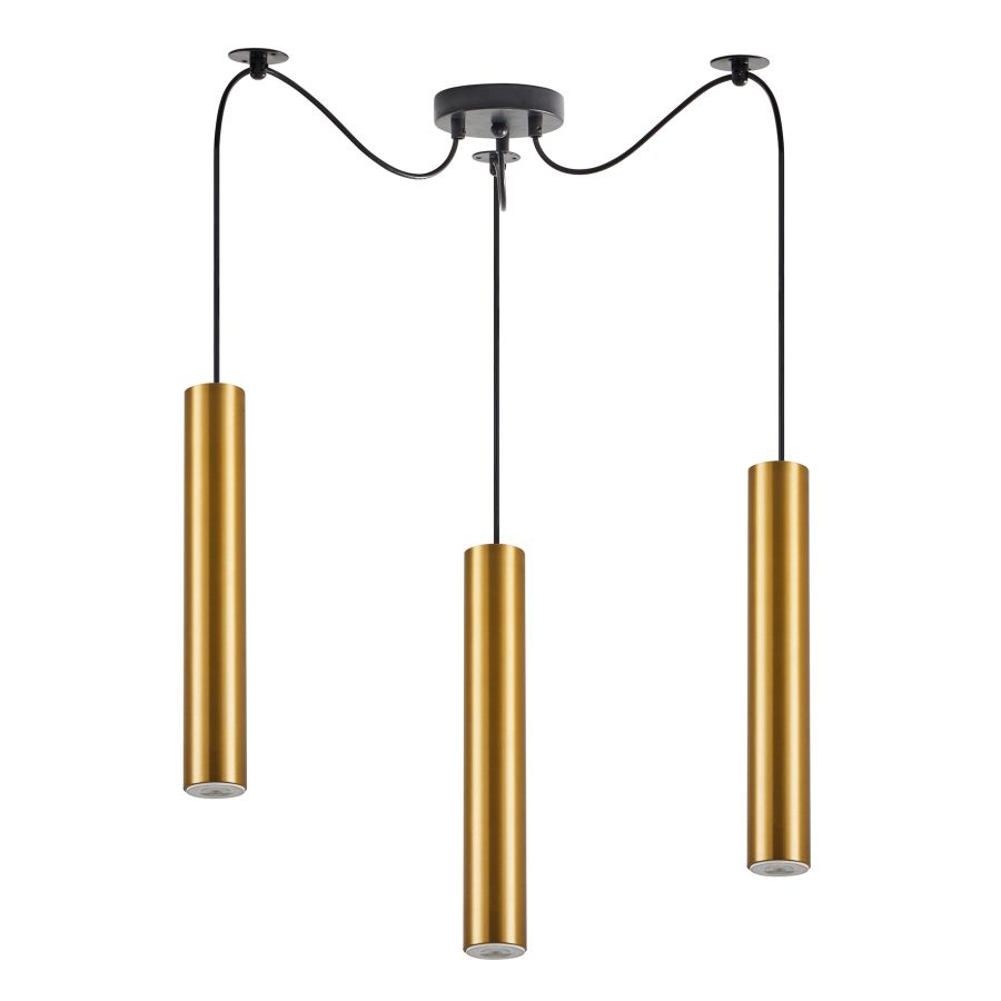 SE21-GM-5-BL3 ADEPT TUBE GOLD MATT Gold Matt Pendant+ HOMELIGHTING 77-8680