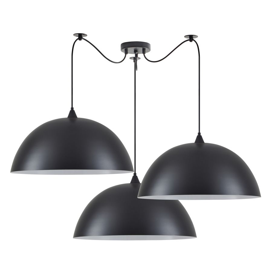 SE21-BL-B10-BL3-MS50 ADEPT PENDANT Black Metal Pendant+ HOMELIGHTING 77-8723