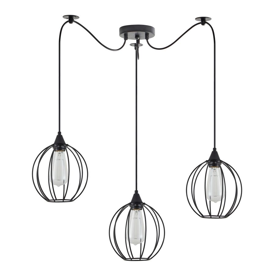 SE21-BL-B10-BL3-GR2 ADEPT PENDANT Black Metal Grid Pendant+ HOMELIGHTING 77-8755