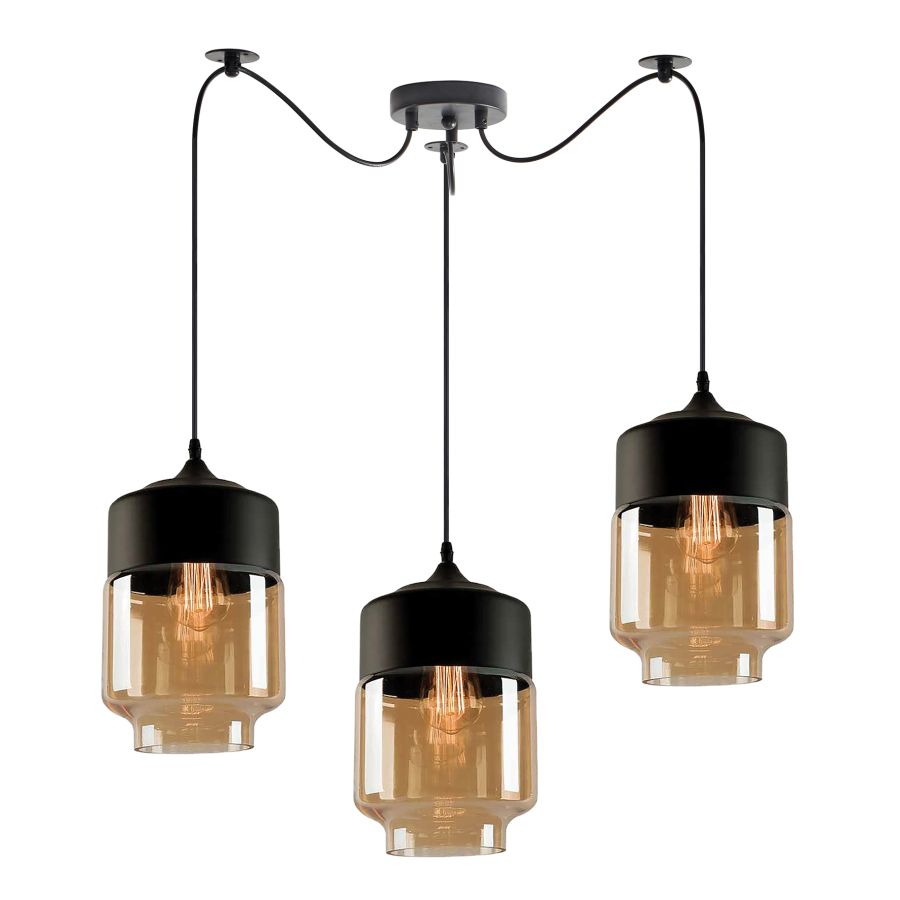 SE21-HN-18-30-BL3+ GABY Honey Glass Pendant+ HOMELIGHTING 77-8793