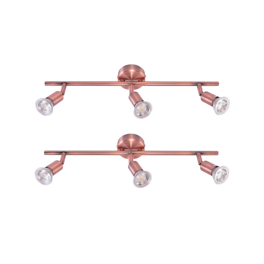 SE 140-C3 (x2) Saba Packet Copper adjustable spotlight+ HOMELIGHTING 77-8845