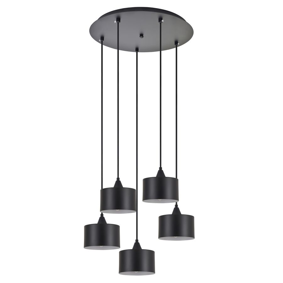 SE21-BL-B10-BL5-MS1 ADEPT PENDANT Black Metal Shade + HOMELIGHTING 77-9042