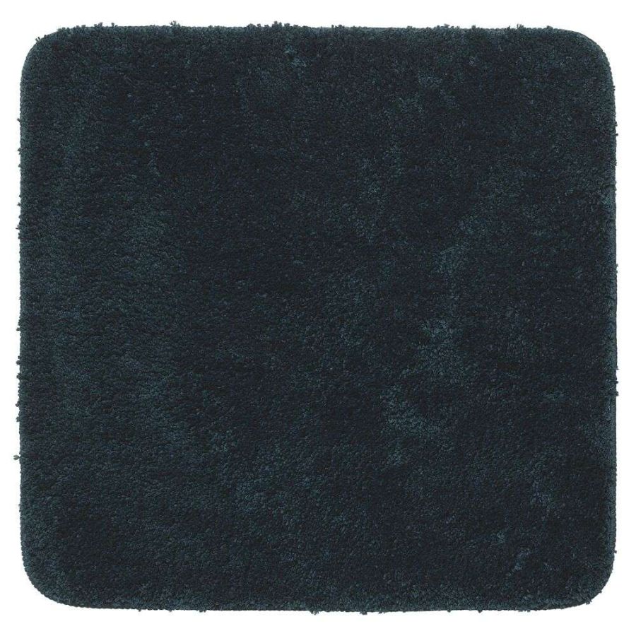 Πατάκι Μπάνιου 60x60cm Polyester Sealskin Angora Dark Grey 800121
