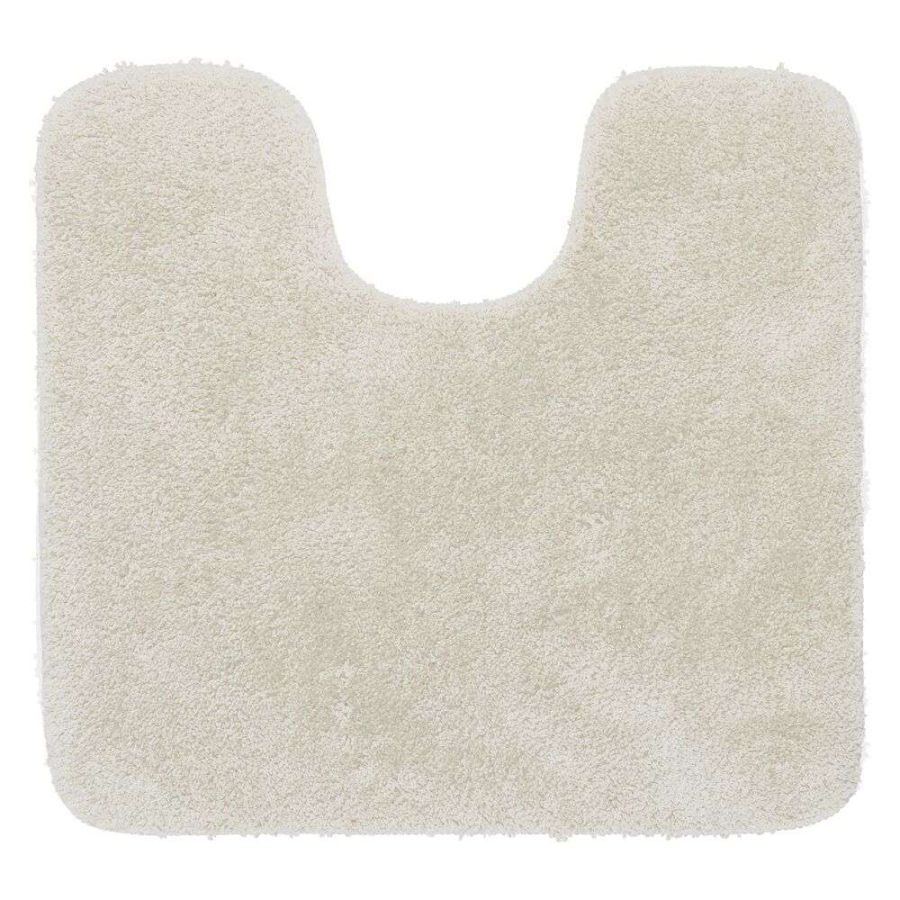 Πατάκι Λεκάνης Μπάνιου 55x60cm Polyester Sealskin Angora Off-White 800124