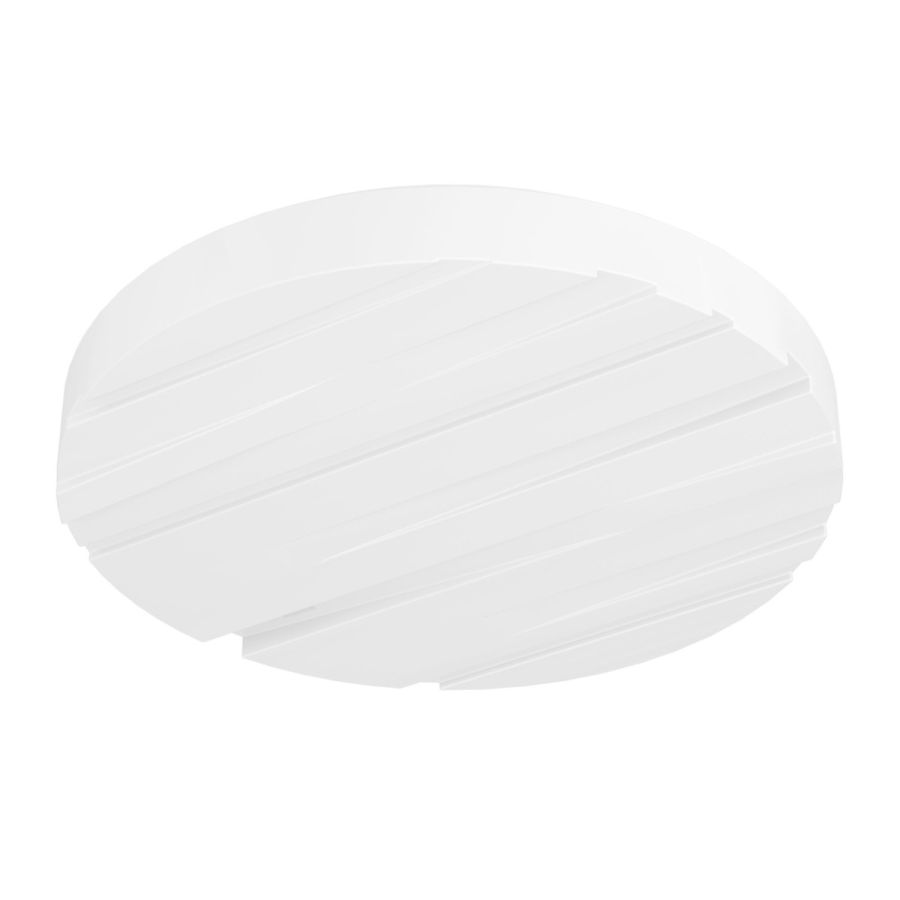 Πλαφονιέρα Οροφής Ø38cm Κλασική Πλαστική LED 3000K 2300lm Λευκό χρώμα Eglo Ferentino 900608