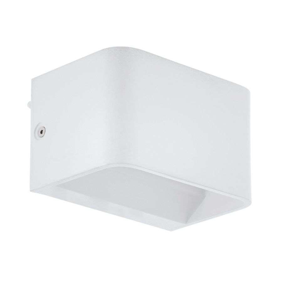Φωτιστικό Τοίχου Λευκό Αλουμίνιο L13xA9xH8cm LED 3000K 670lm Eglo Sania 4 13cm 98421