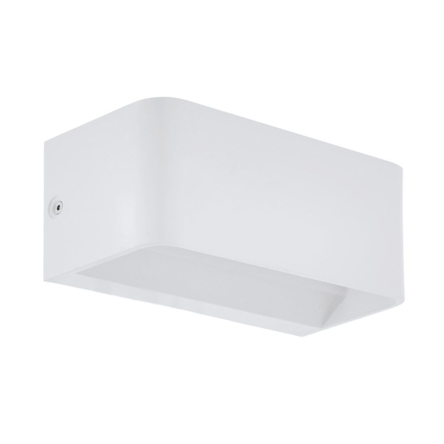 Φωτιστικό Τοίχου Λευκό Αλουμίνιο L20xA9xH8cm LED 3000K 1300lm Eglo Sania 98422