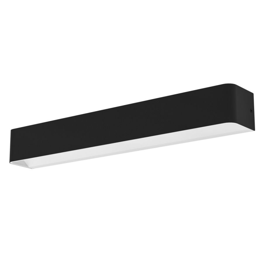 Φωτιστικό Τοίχου Μαύρο Αλουμίνιο L62xA9xH8cm LED 3000K 3200lm Eglo Sania 4 99691