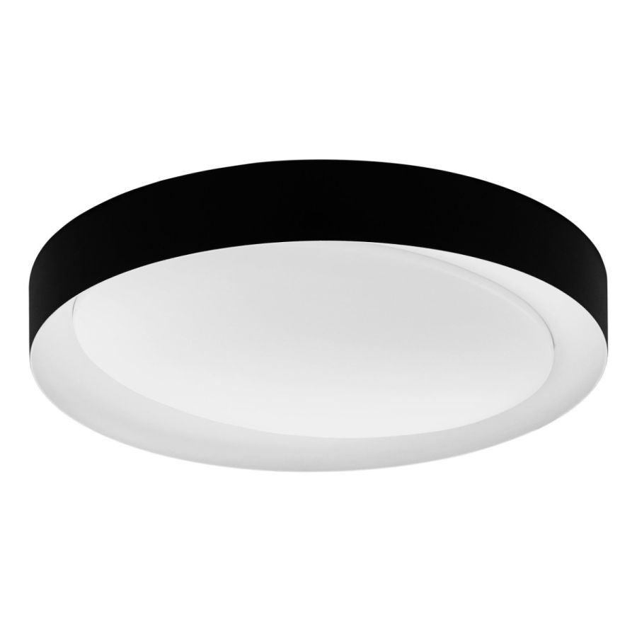 Πλαφονιέρα Οροφής Μαύρη D49xH7cm LED 3000-6500K 2600lm Ρυθμιζόμενη Εφαρμογή-Τηλεχειριστήριο Eglo Laurito 99783