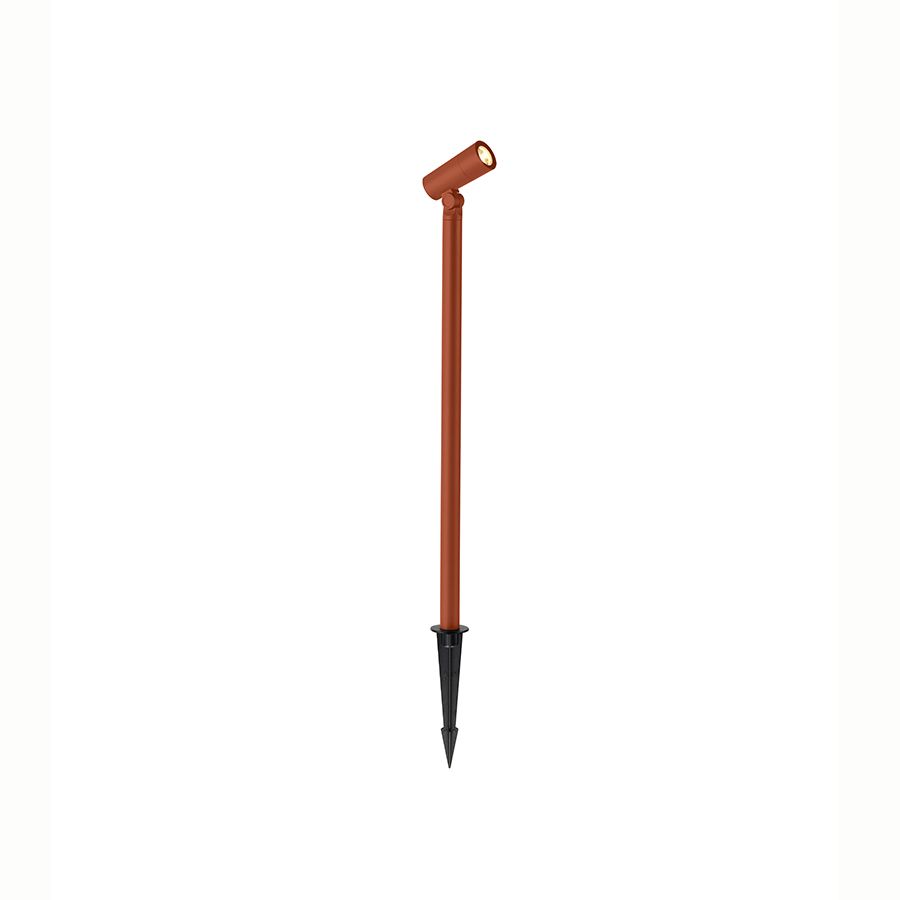Κολωνάκι Εξ.Χώρου IP65 Καρφωτό, Αλουμίνιο Terracotta  D3,8xH61cm Led 10w 3000K 780lm Sun Light DENSO-TR 
