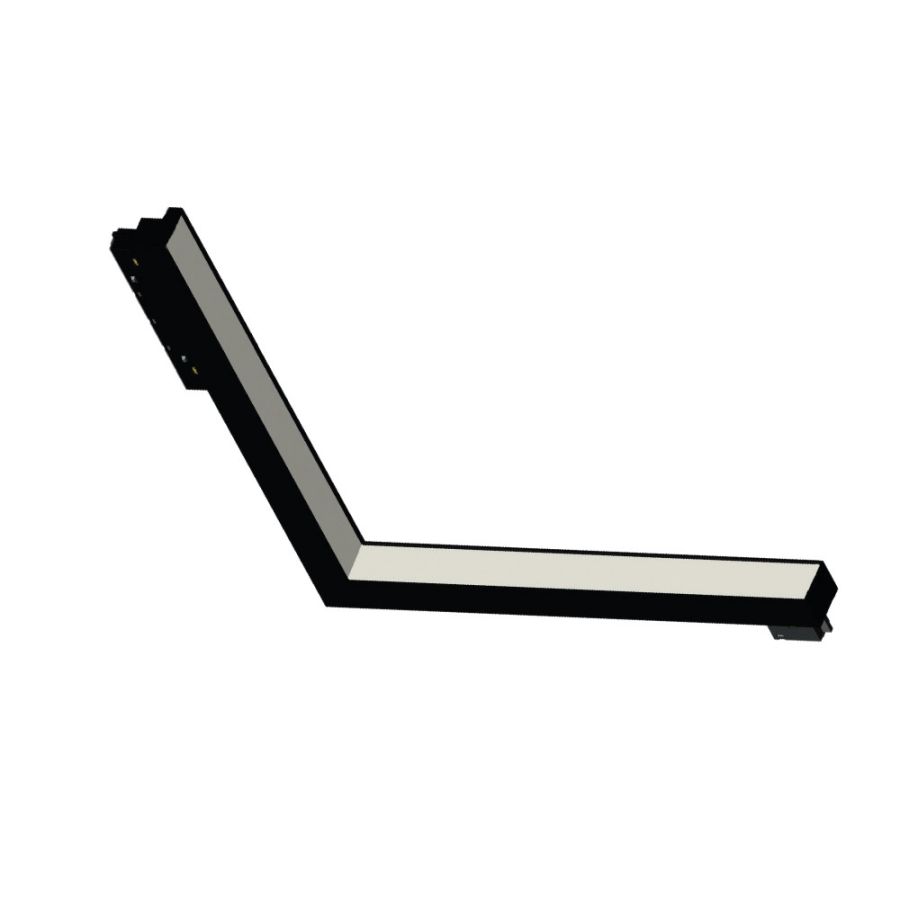 Γραμμικό Φωτιστικό D30cmX22X25cm Μαύρο Γωνία LED 24W 1585lm 3CCT για Μαγνητική Ράγα Inlight TM0150-Black