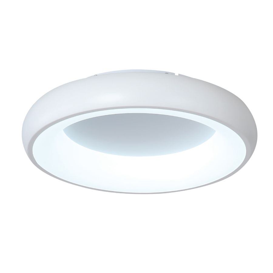 InLight Πλαφονιέρα οροφής LED 54W 3CCT από λευκό ακρυλικό D:40cm 42020-B-White